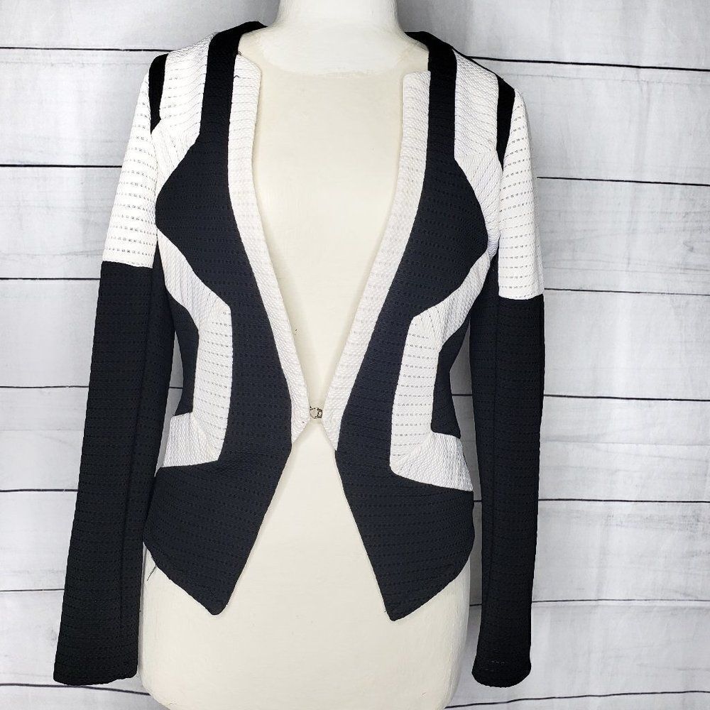 Poetry black white jacket medium